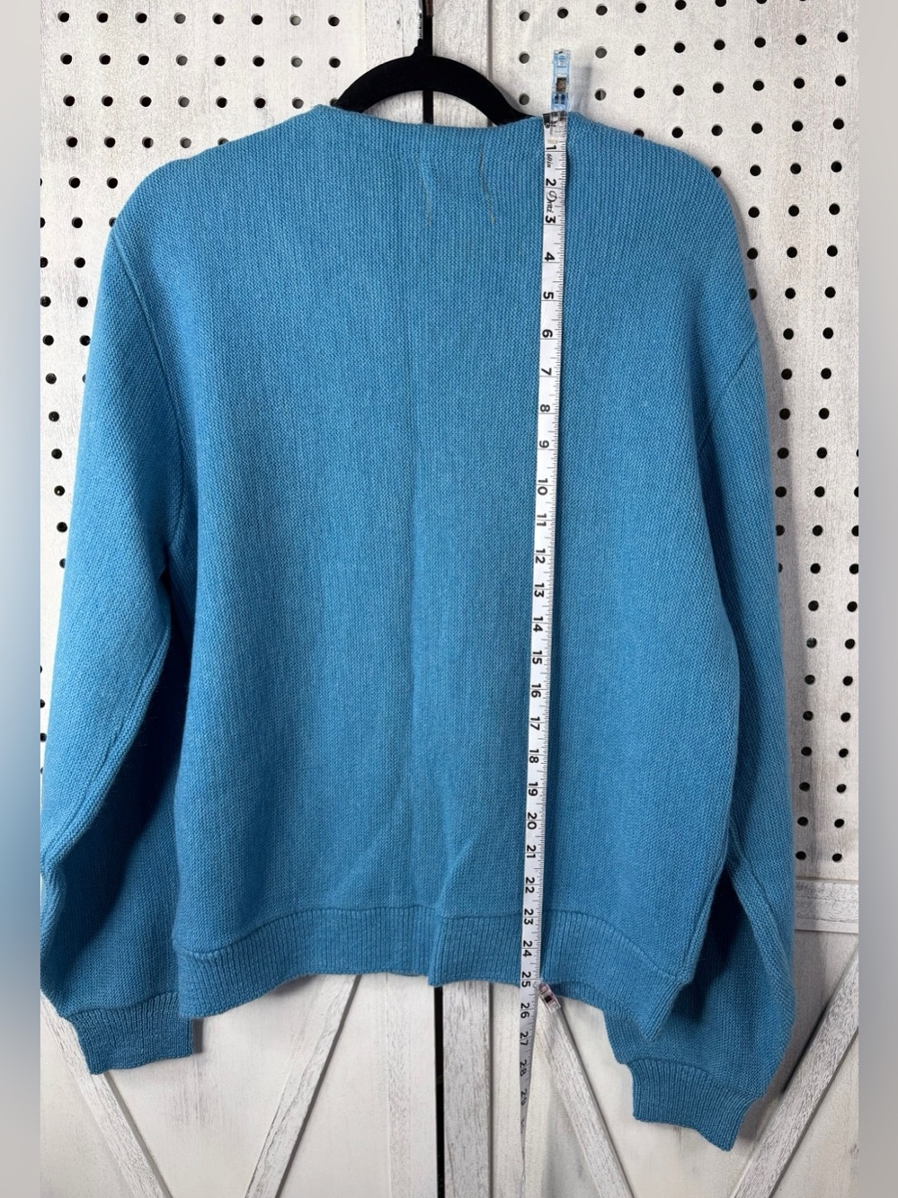 Brent Vintage Blue Mohair Cardigan Sweater Men’s XL Soft Grunge Grandpa Core - Picture 13 of 14